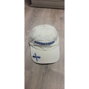 Cross Creek Golf Club Decatur Indiana Beige Adjustable Ball Cap